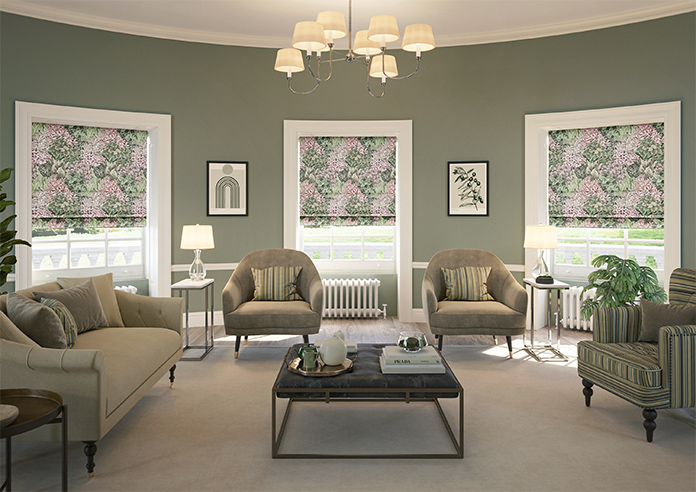 Garden Wall, Melody - Motorised Roman Blind - Image 8